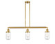 Innovations - 213-SG-G312-LED - LED Island Pendant - Franklin Restoration - Satin Gold