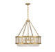 Lighting One E - V6-L7-3202-6-322 - Six Light Pendant - Mancini - Warm Brass
