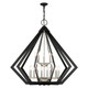 Livex Lighting - 40928-04 - 15 Light Foyer Chandelier - Prism - Black w/ Brushed Nickel Cluster