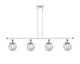 Innovations - 916-4I-WPC-G204-6-LED - LED Island Pendant - Ballston Urban - White Polished Chrome