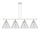 Innovations - 916-4I-WPC-G42-L - Four Light Island Pendant - Ballston Urban - White Polished Chrome