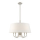 Livex Lighting - 41315-91 - Six Light Chandelier - Belclaire - Brushed Nickel