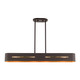 Ravena Four Light Linear Chandelier (45767-07)