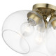 Catania Three Light Semi-Flush Mount
