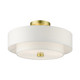 Meridian Three Light Semi Flush Mount (51044-12)