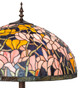 Tiffany Magnolia Three Light Floor Lamp (298853)