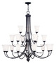 Livex Lighting - 6479-04 - 18 Light Chandelier - Ridgedale - Black