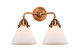 manufacturer_glass:Matte White Cased Large Cone