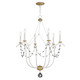 Maxim - 20486ECVG - Six Light Chandelier - Formosa - Ecru/Venetian Gold