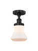 Innovations - 616-1F-BK-G191 - One Light Semi-Flush Mount - Edison - Matte Black