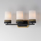 Ruffles Three Light Bath Vanity (32652SWBKAB)