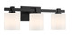 Millennium - 23103-MB - Three Light Vanity - Abelson - Matte Black