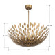 Merylmint Eight Light Pendant (28308-PAB)