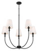 Millennium - 28905-MB - Five Light Chandelier - Mairbourne - Matte Black