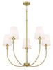 Millennium - 28905-VB - Five Light Chandelier - Mairbourne - Vintage Brass