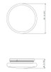 Soleil One Light Flush Mount (1025F12-MB-LED)
