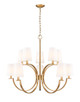 Z-Lite - 2016-10MGLD - Ten Light Chandelier - Cordelia - Modern Gold