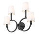Cordelia Four Light Wall Sconce (2016-4S-MB)