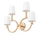 Cordelia Four Light Wall Sconce (2016-4S-MGLD)