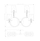 Cordelia Four Light Wall Sconce (2016-4S-MGLD)
