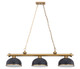 Cordon Three Light Billiard (2306-3HBR-D12BRZ+HBR)