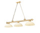 Z-Lite - 2306-3HBR-DGM14 - Three Light Billiard - Cordon - Heritage Brass