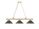 Cordon Three Light Billiard (2306-3HBR-MBRZ)