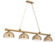 Cordon Four Light Billiard (2306-4HBR-D12HBR)