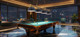 Cordon Four Light Billiard (2306-4HBR-D13MB)