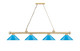 Cordon Four Light Billiard (2306-4HBR-MEB)