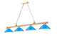 Cordon Four Light Billiard (2306-4HBR-MEB)