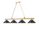 Cordon Four Light Billiard (2306-4HBR-MMB)