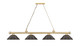 Cordon Four Light Billiard (2306-4HBR-SBRZ)