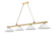 Cordon Four Light Billiard (2306-4HBR-WM16)