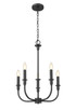 Tova Five Light Chandelier (3049-18C-MB)