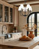 Tova Five Light Chandelier (3049-18C-MB)