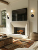Tova One Light Wall Sconce (3049-1S-MB)