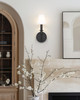 Tova One Light Wall Sconce (3049-1S-MB)