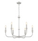 Tova Six Light Chandelier (3049-32BN)