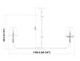 Tova Two Light Linear Chandelier (3049-42L-BN)