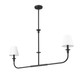 Tova Two Light Linear Chandelier (3049-42L-MB)