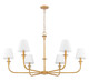 Tova Six Light Chandelier (3049-45RB)