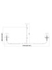 Tova Two Light Linear Chandelier (3049-60L-BN)