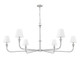 Tova Six Light Chandelier (3049-62BN)