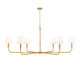 Z-Lite - 3049-62RB - Six Light Chandelier - Tova - Rubbed Brass