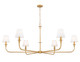 Tova Six Light Chandelier (3049-62RB)