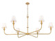Tova Six Light Chandelier (3049-62RB)