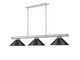 Z-Lite - 3050-3BN-MB15 - Three Light Billiard - Vanguard - Brushed Nickel