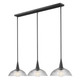 Lunelle Three Light Linear Chandelier (3051P12-3L-MB)