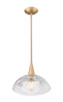 Lunelle One Light Pendant (3051P12-MGLD)